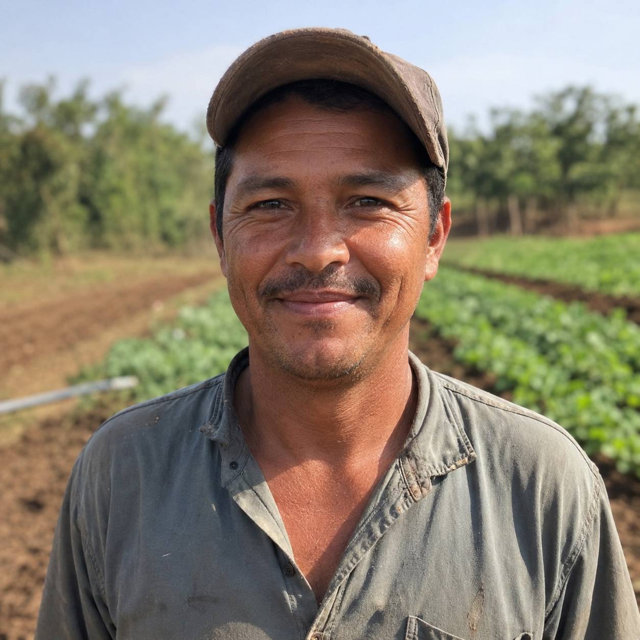 Retrato ilustrativo de produtor rural